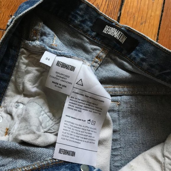 Reformation x Levi's 501 Repurpose Garment: Content Unknown Women High Slim Jean - Picture 3 of 4